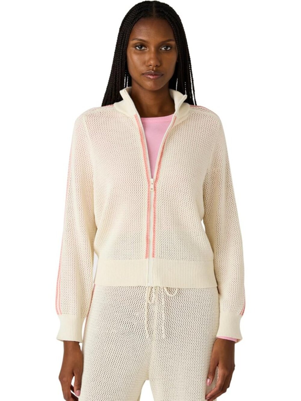 Steve Madden Women's Antique Imported Polyester Zipper Paisley Sweater Jackets
